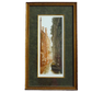 Venice, Italy, Venetian Houses and Boat on Small Canal, Framed