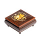 Sorrento Music Box in Brown Flowers Hearts in Glossy finish