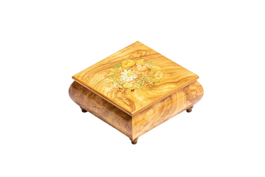 Sorrento Music Box in Blonde Floral in Glossy finish